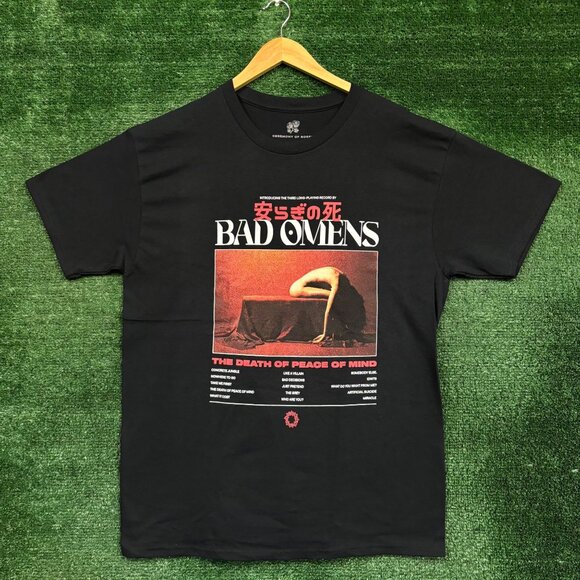 Bad Omens The Death of Peace of Mind Rock T-shirt size large - Picture 1 of 4